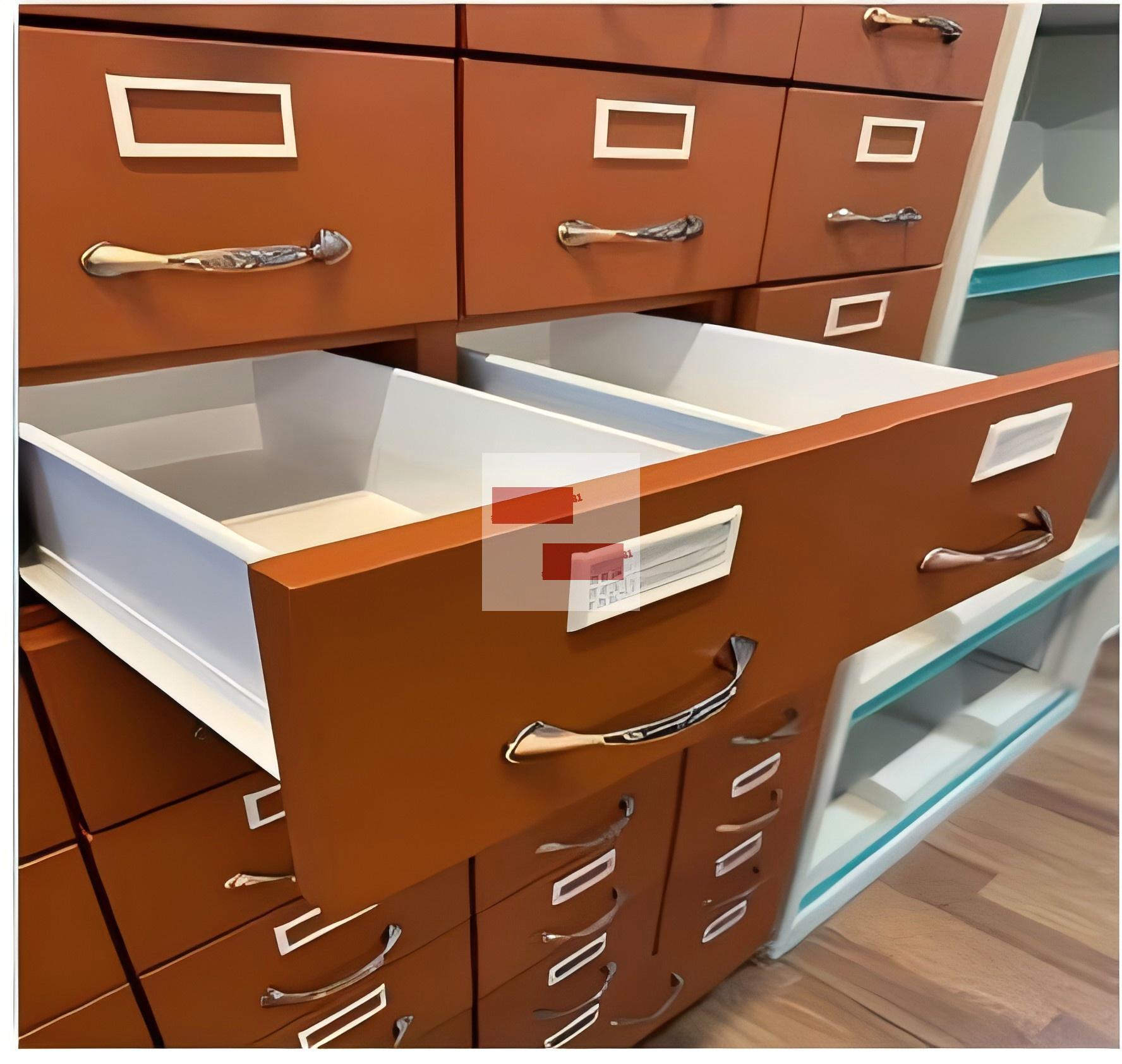 中药柜静音阻尼滑轨，确保抽拉顺滑